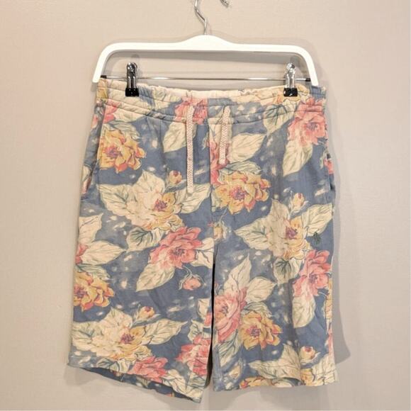 POLO Ralph Lauren Floral Drawstring Shorts Hipster Lounge Preppy - Size S - Picture 1 of 5